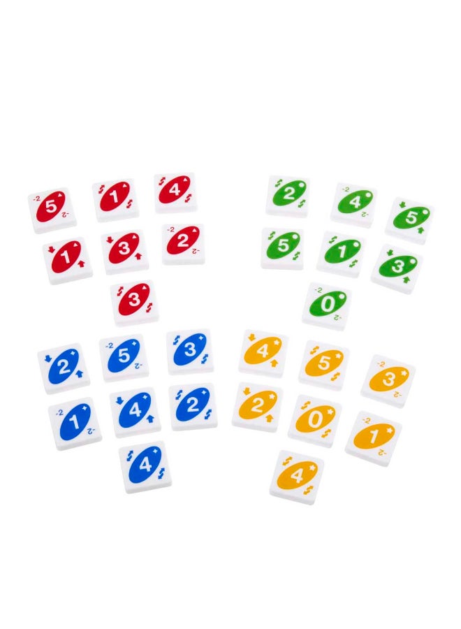 Mattel Games UNO Quatro Game with Colored Tiles & Plastic Grid for Adult, Family & Parties, 2 to 4 Players Ages 7 Years Old & Up​​​ - Image 5