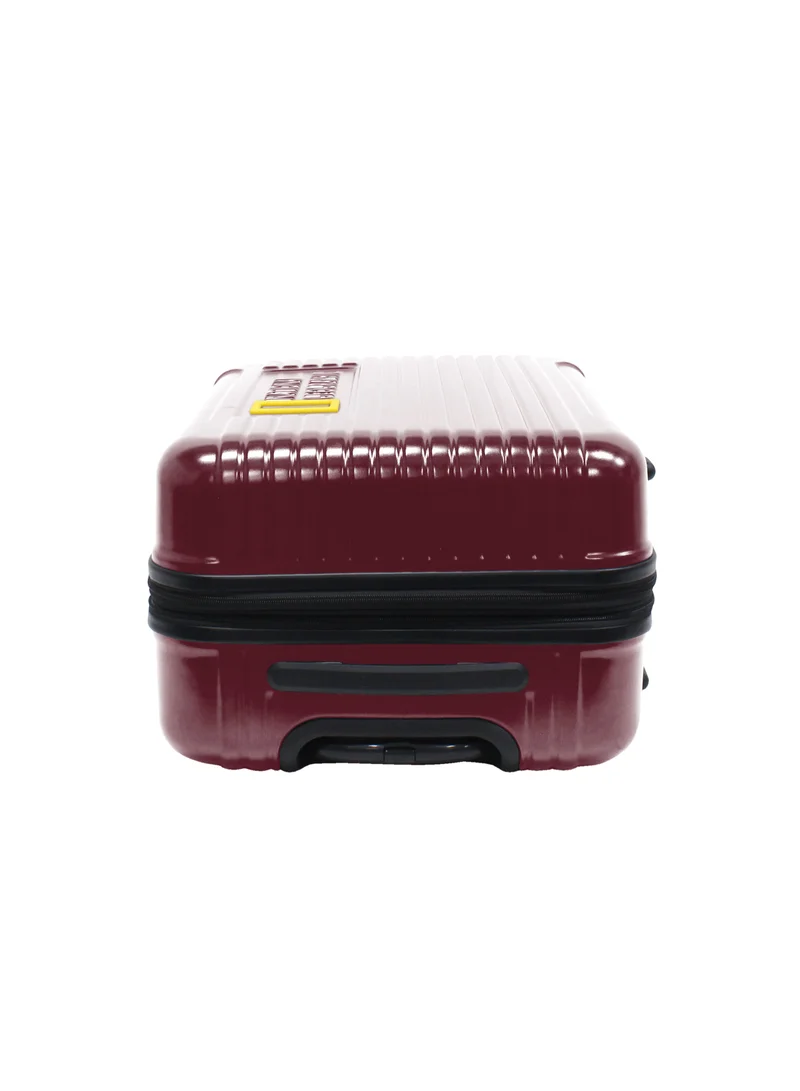NATIONAL GEOGRAPHIC National Geographic Canyon ABS/PC Hardshell Medium Check-In Suitcase Burgundy, Durable Lightweight Expandable Anti-theft Zipper TSA Lock Travel Luggage, 4 Double Wheel Trolley Bag (24 Inch)