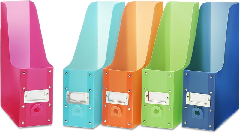 Whitmor Magazine Organizers, Set of 5, Multicolor - Image 1