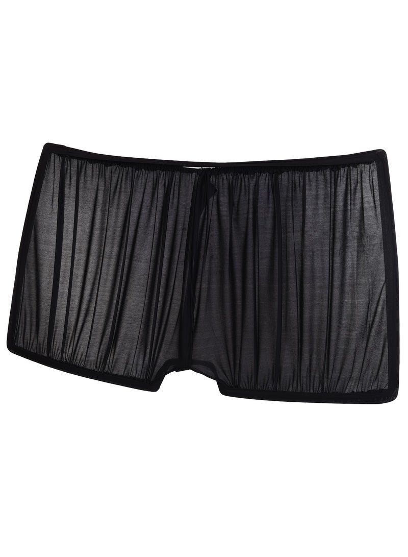 طقم ستائر واقية للشمس متحركة 5 قطع لسيارة متسوبيشى لانسر قرش - Image 2