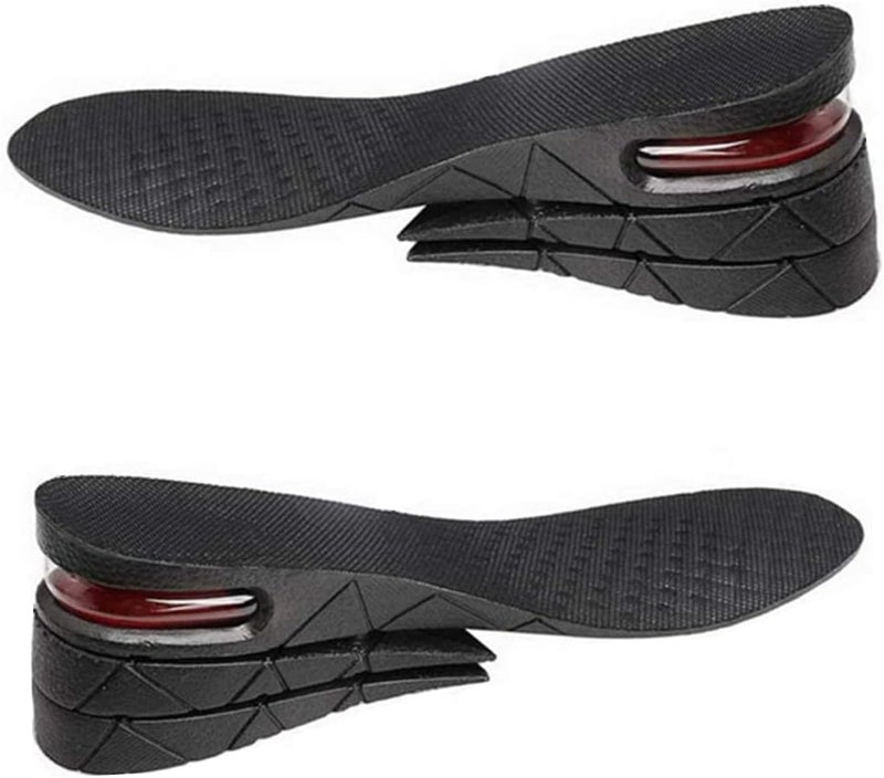 QUORYTH Height Increase Insoles 3-Layer Air up 2.4 inches(6 cm) Heels Lift Inserts for Men and Women - Image 1
