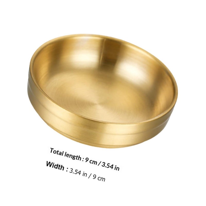 Double Layer Heat Insulation 304 Stainless Steel Sauce Bowls 9cm 2 Pcs Set - Image 3