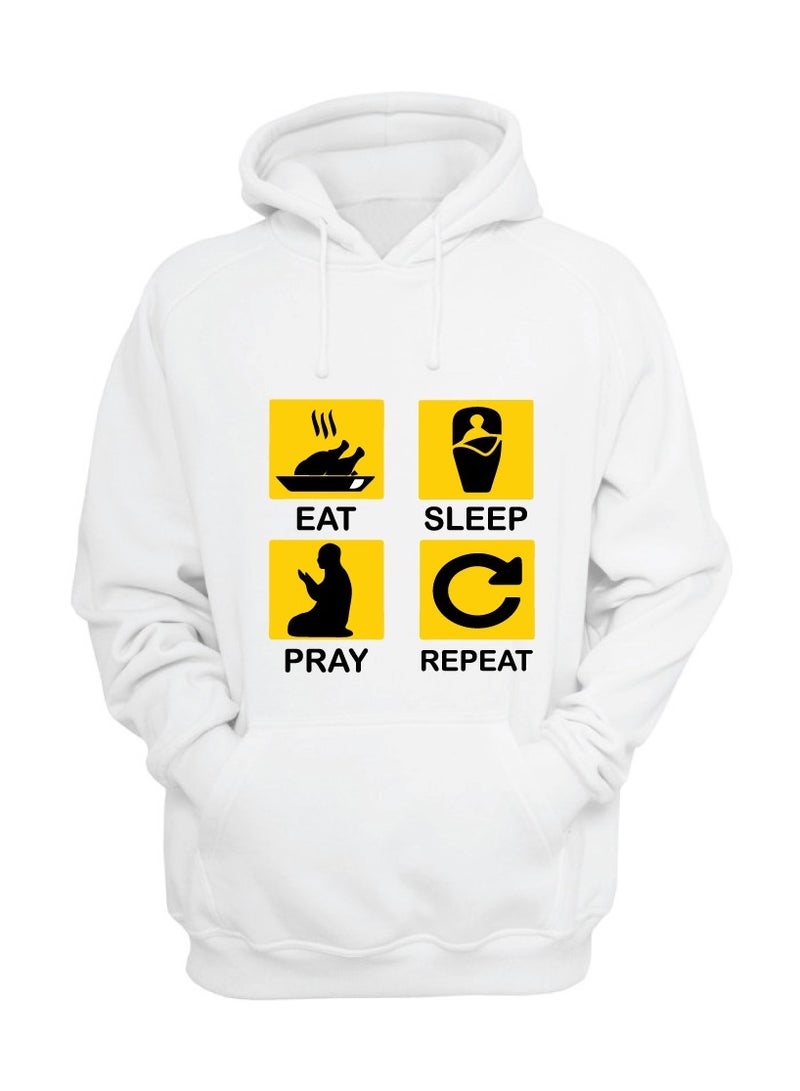 PRINTSHOP4ME Ramadan Mubarak Hoodie for Both Men and Women - Soft Cotton Pullover - Long Sleeve with Drawstring and Kangaroo Pockets - Perfect for Travel - Image 1