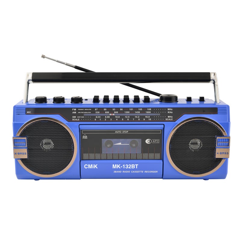 80S Old-Fashioned Retro Tape Radio Portable Radio Cassette Machine Stereo Multi-Function Recorder - Image 1