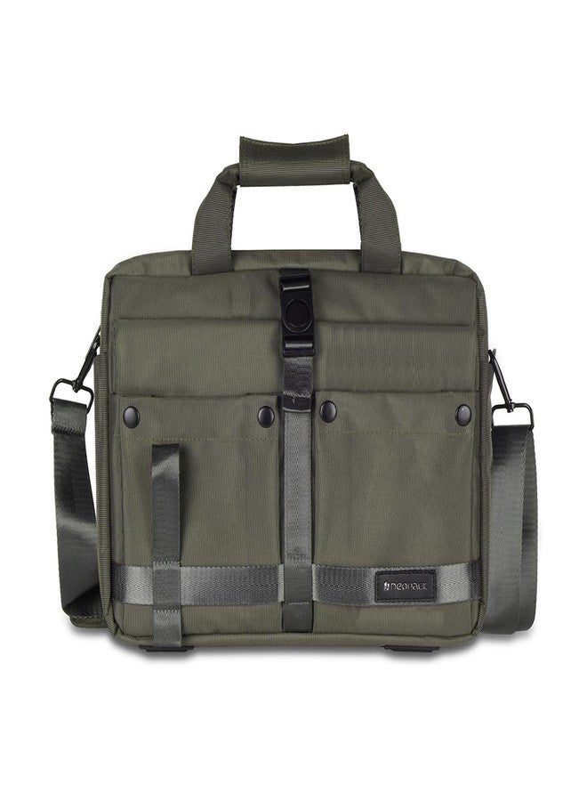 Neopack All Weather 14-inch Laptop Bag Compatible with Upto 14.2" Magbooks and 13" Notebooks - HP, Dell Asus, Lenovo & More (Military Green) - Image 1