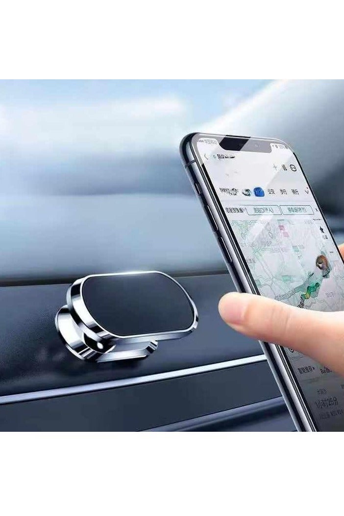 Magnetic In-Car Mobile Phone Bracket - 360° Rotating Dashboard Mounted Universal Mobile Bracket Strong Magnet, Suction Cup Absorption, Suitable For Iphone, Huawei, Xiaomi - Image 1