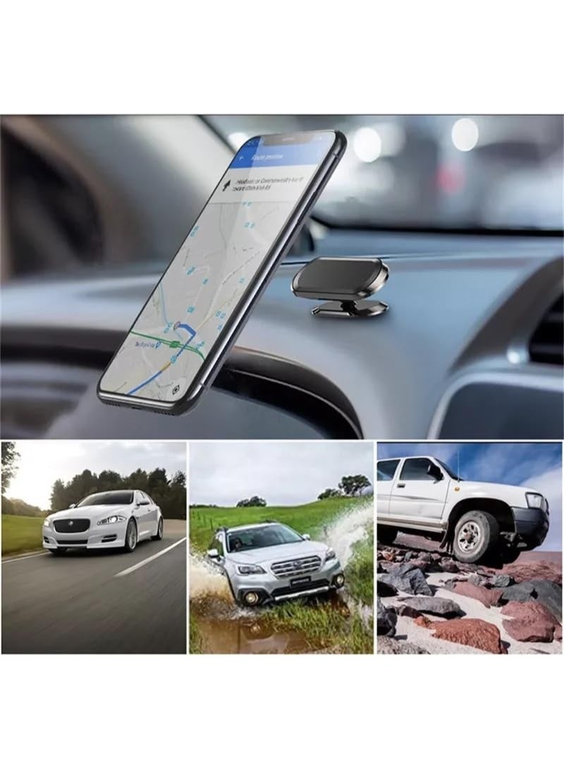 Magnetic In-Car Mobile Phone Bracket - 360° Rotating Dashboard Mounted Universal Mobile Bracket Strong Magnet, Suction Cup Absorption, Suitable For Iphone, Huawei, Xiaomi - Image 4
