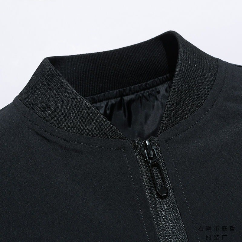 Men's Coat Spring and Autumn Cross-border Young and Middle-aged Collar Jacket Men's Sports Casual plus size Baseball Suit Fashionable Top - Image 4