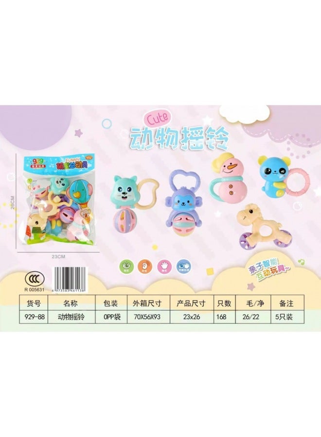Hongfa Export Of Southeast Asia Baby Hand Rattle Hand Drum 3-6-12 Months Baby Newborn Baby Gift Toys - Image 4