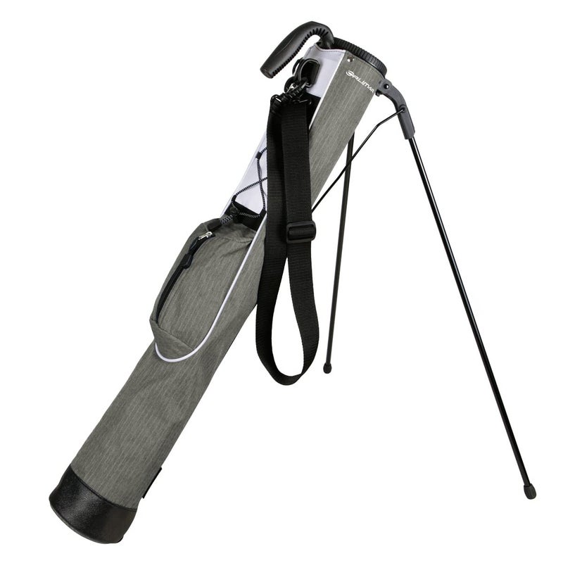 Orlimar Pitch n Putt Golf Lightweight Stand Carry Golf Club Bag for Men and Women Plaid Poly Smoke Gray
