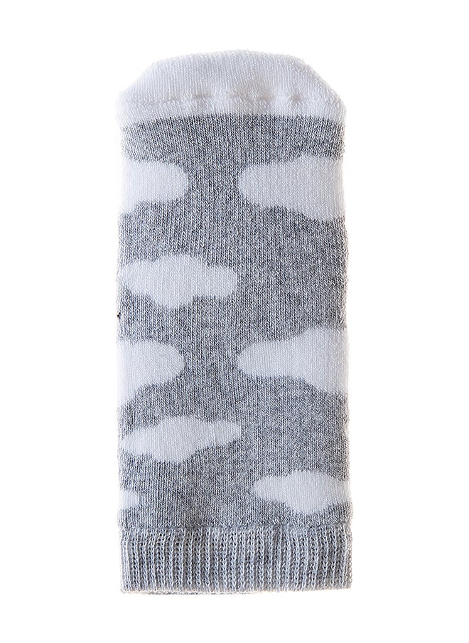 BabyJem - Baby Teething Socks 3-12 Months - Silicone Tip for Baby Gum Pain Relief - Soft Terry Cloth Texture - Machine Washable, BPA, Chemical Free - Image 1
