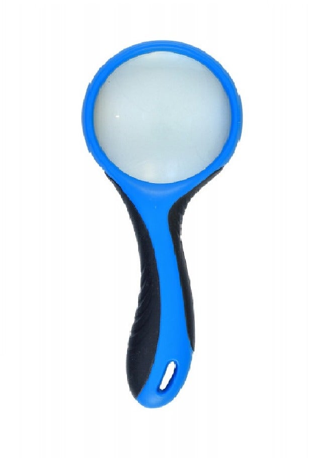 Deli Magnifyng Glass 70mm With Soft Grip Assorted Colours - Image 5