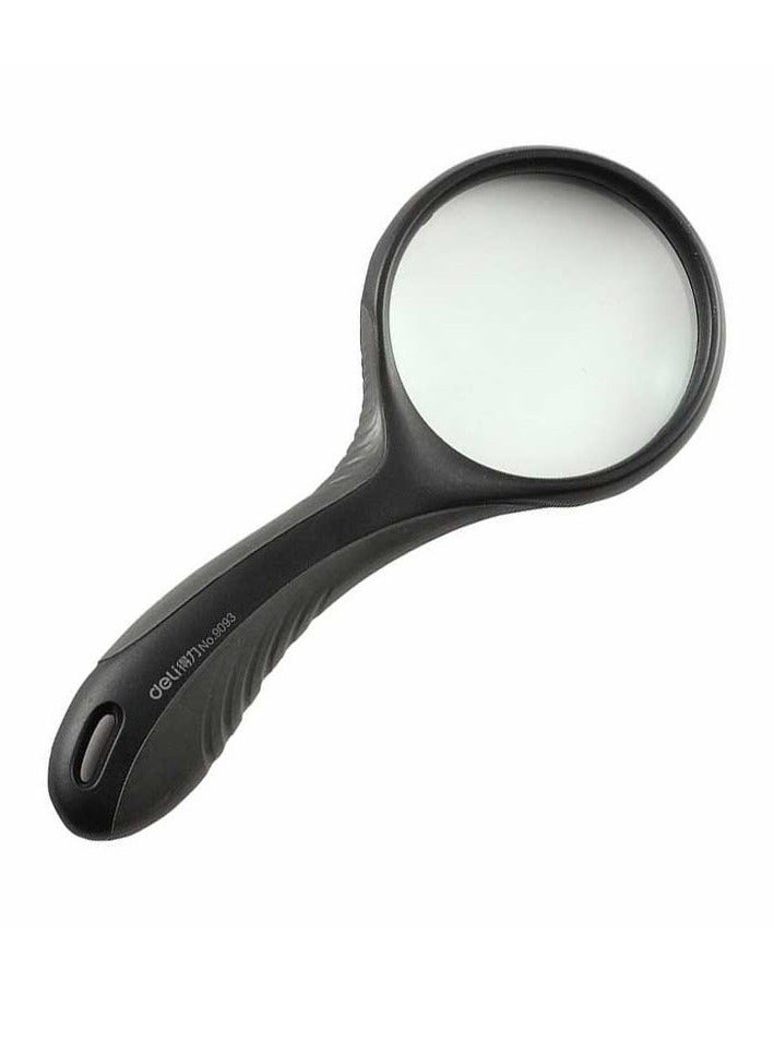 Deli Magnifyng Glass 70mm With Soft Grip Assorted Colours - Image 3