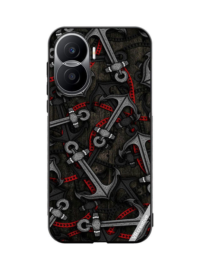 VR CREATIVE Protective Case Cover For Honor X40i Anchor Leggings Design Multicolour - Image 1