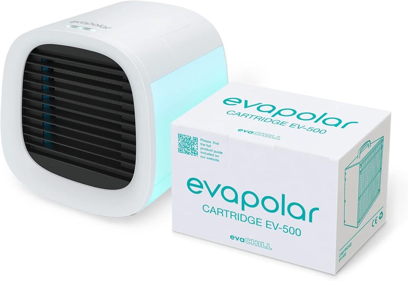 Evapolar Replacement Cartridge for Personal Evaporative Cooler and Humidifier/Portable Air Conditioner (for evaChill EV-500), Black - Image 3