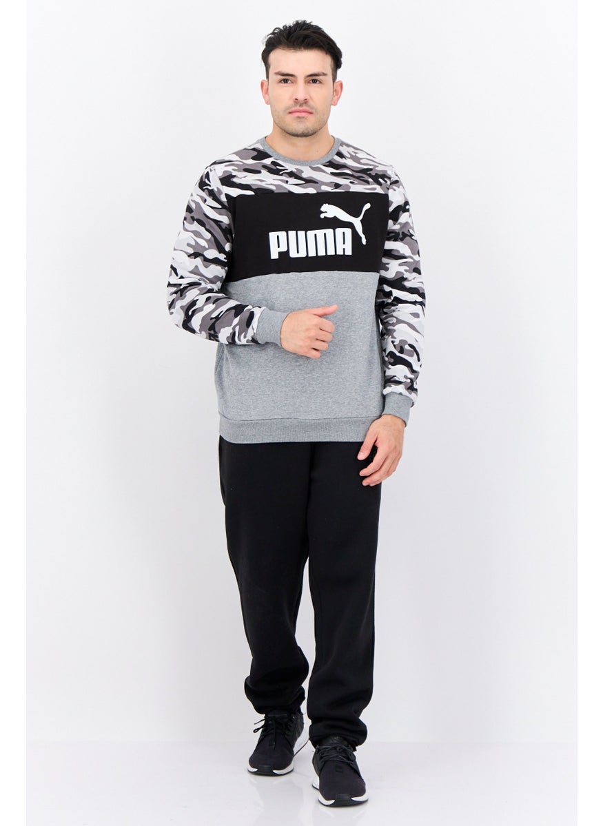 PUMA Men Sportswear FIt Long Sleeves Outdoor Sweatshirt, Black  - Image 4