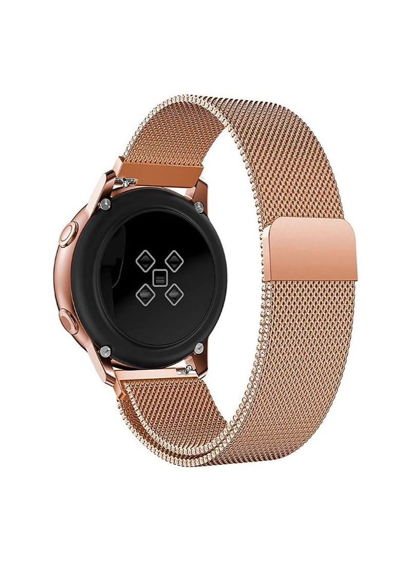 Morsey Compatible with Galaxy Watch 3 45mm/Samsung Galaxy Watch 46mm/Gear S3 Frontier/Classic Band, 22mm Stainless Steel Strap Replacement for Pro/Samsung Galaxy Watch 46mm Smartwatch (Rose gold) - Image 3