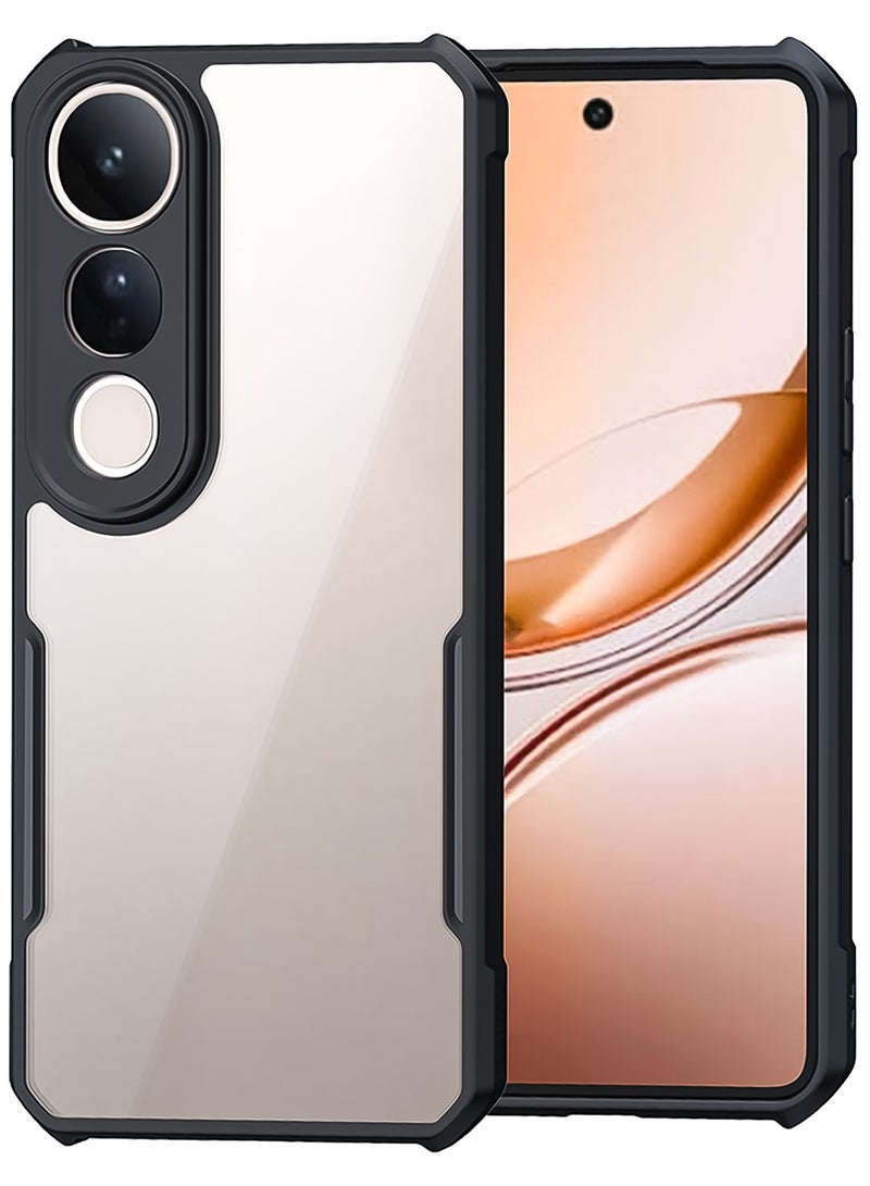 For Vivo V50 Lite 5G Case, Camera Lens Protection Back Cover, TPU+PC Shockproof Bumper Mobile Phone Case, Anti-Yellowing Slim Fit Protective Casing - Image 1