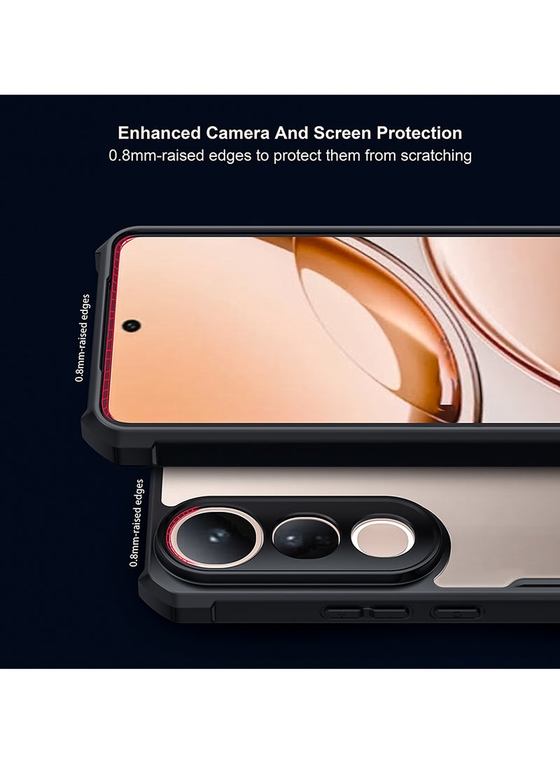 For Vivo V50 Lite 5G Case, Camera Lens Protection Back Cover, TPU+PC Shockproof Bumper Mobile Phone Case, Anti-Yellowing Slim Fit Protective Casing - Image 2