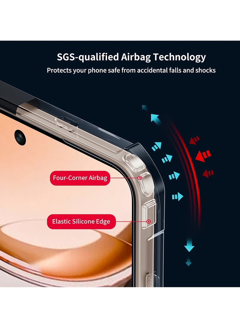 For Vivo V50 Lite 5G Case, Camera Lens Protection Back Cover, TPU+PC Shockproof Bumper Mobile Phone Case, Anti-Yellowing Slim Fit Protective Casing - Image 4