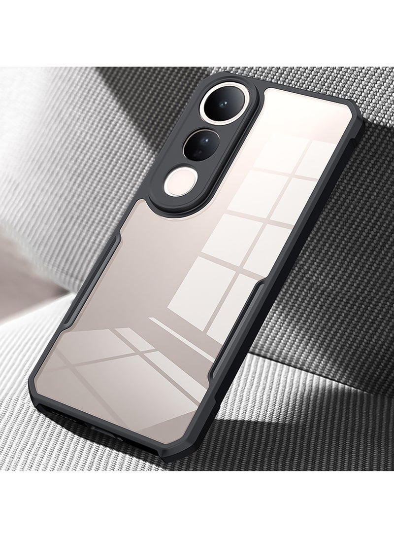 For Vivo V50 Lite 5G Case, Camera Lens Protection Back Cover, TPU+PC Shockproof Bumper Mobile Phone Case, Anti-Yellowing Slim Fit Protective Casing - Image 5