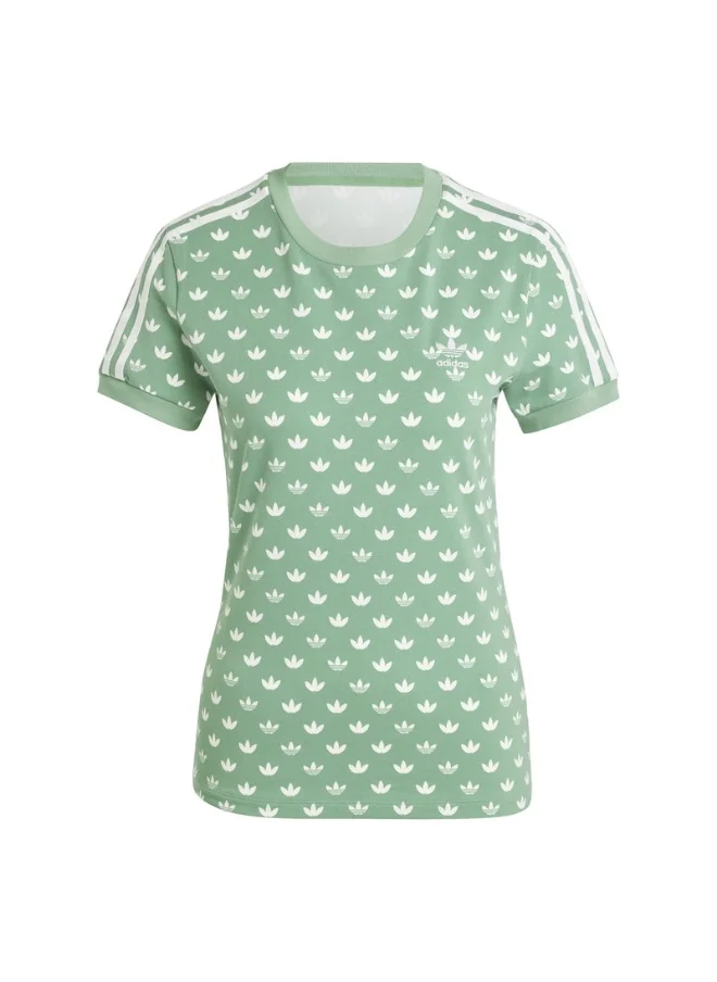 Adidas adidas MONO 3S TEE Green Originals Women T-SHIRTS