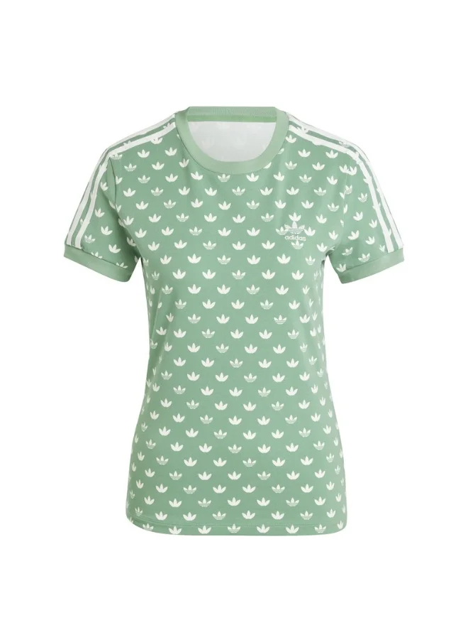 Adidas adidas MONO 3S TEE Green Originals Women T-SHIRTS