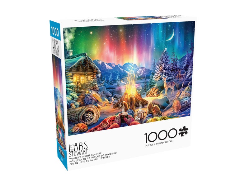 Buffalo Games - LARS - Winter's Night Bonfire - 1000 Piece Jigsaw Puzzle for Adults -Challenging Puzzle Perfect for Game Nights - Finished Size is 26.75 x 19.75 - Image 3