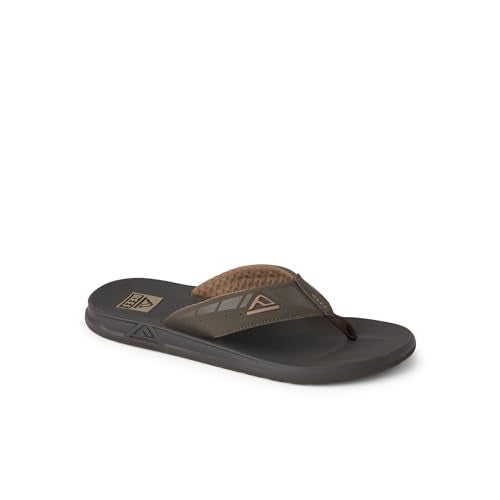Reef Phantoms Mens Beach Flip Flop, Water Friendly, Soft and Supportive Molded Footbed, Brown, 12 - Image 2