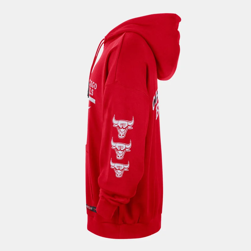 Jordan Red Men's NBA Chicago Bulls Courtside Club Premium Hoodie for Men | Best Price UAE