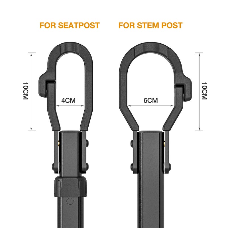 KONG MING CAR Bike Crossbar Adapter for Bike Rack - Top Tube Cross-Bar Adjustable - Bicycle Bike Adapter Bar for Low-Step Step-Through Bikes, BMXs, Ladies and Kids Bikes 70 lbs Capacity (Bike Crossbar) - Image 5