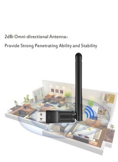 Generic 300Mbps USB WIFI Adapter, RT5370 Wireless Network Card Adapter for Desktop, Laptop, Windows, Mac OS, Linux  - Image 2