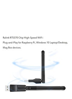 Generic 300Mbps USB WIFI Adapter, RT5370 Wireless Network Card Adapter for Desktop, Laptop, Windows, Mac OS, Linux  - Image 3