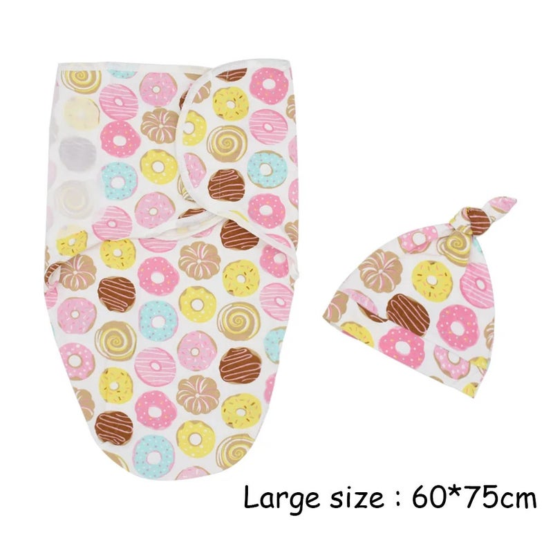 Bluejw Original Newborn Baby Swaddle Blanket 0-3 Months - 100% Organic Cotton Sleeping Bag - NO BPA - Ideal for Swaddlers - Image 3