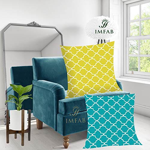 IM FAB Multicolour Digital Printed Canvas Cushion Cover 24X24 inches, Set of 2 Pcs - Image 1
