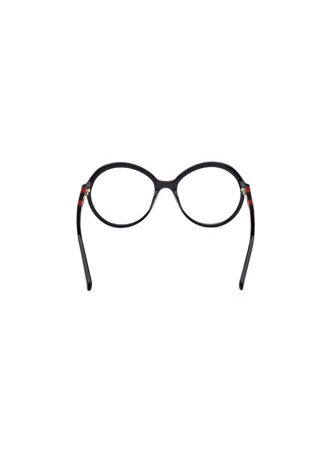 غانت نظارة طبية بشكل دائري للنساء بأذرع من الأسيتات GA4148  مقاس 54 - اسود لامع - Image 4