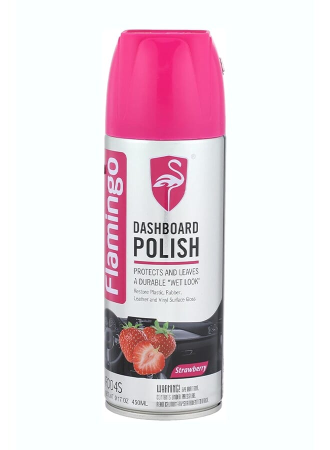 Flamingo Dashboard Polish Spray, 450 ml - Strawberry