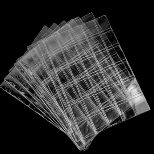 Lewano Coin Collecting Pages 30 Pockets Per Sheet (Pocket Size 3.5 * 3.5cm) Standard 9Hole Coin Pocket Inserts Collecting Sleeves for Coins (10 Sheet) - Image 2