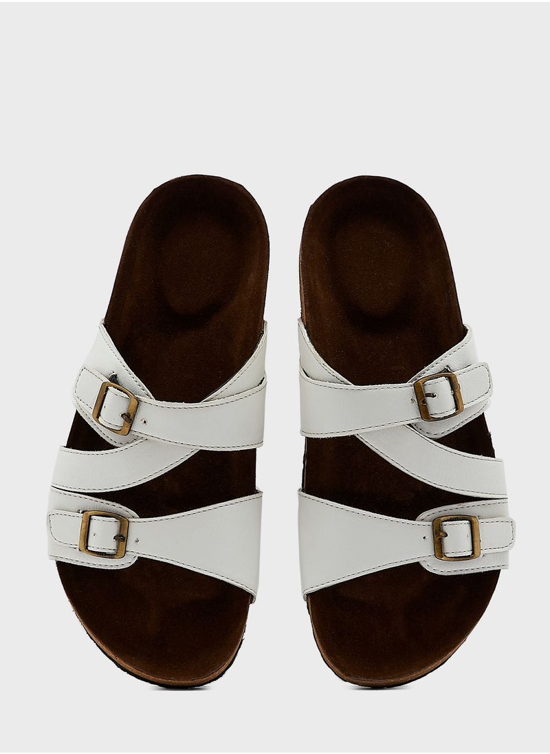 Robert Wood - Casual Cork Footbed Support Sandals - Image 1