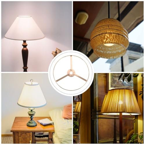 ULDIGI Shade Holder Lampshade Rings Diy Pendant Lamp Ring Chandelier Frame Diy shade Frame s Shade Chandelier Iron Shelf Double Layer E27 - Image 3