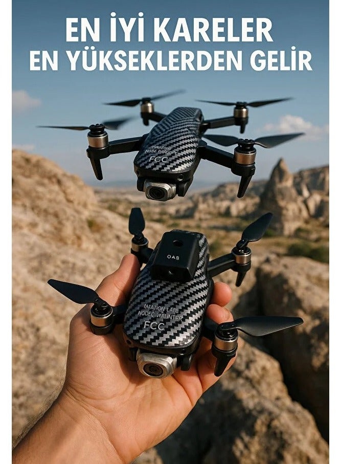 S9 طائرة بدون طيار S9، تدعم كاميرا بدقة 4K (عبر تطبيق)، يتم التحكم بها عن بعد، مزودة بشاشة تحكم عن بعد، مناسبة للتصوير على وسائل التواصل الاجتماعي، طائرة بدون طيار صغيرة رباعية المراوح، حقيبة حمل مرفقة. - Image 4