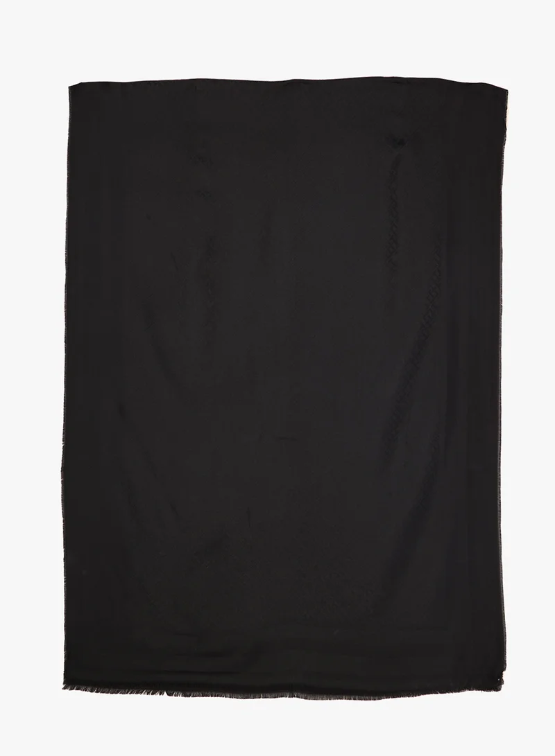TOMMY HILFIGER TH Monogram Frayed Scarf