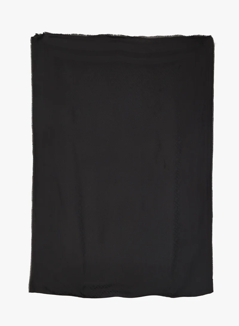 TOMMY HILFIGER TH Monogram Frayed Scarf