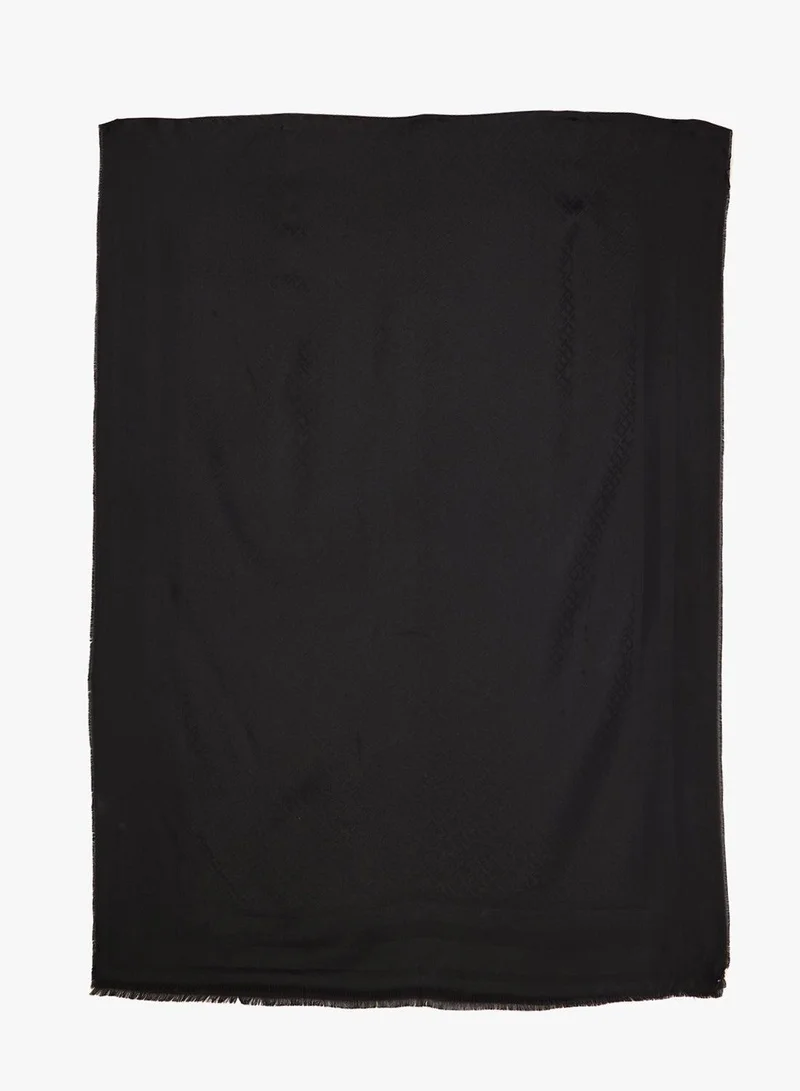 TOMMY HILFIGER TH Monogram Frayed Scarf