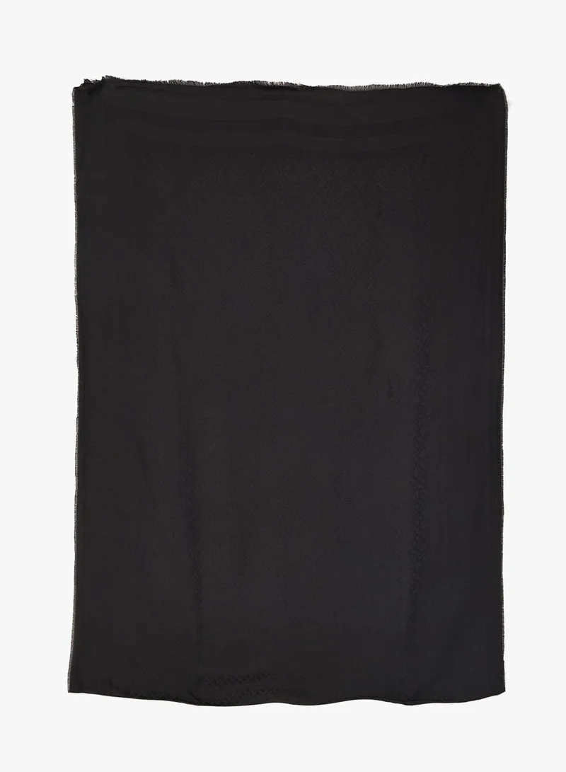 TOMMY HILFIGER TH Monogram Frayed Scarf