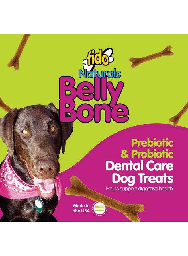 Fido Belly Bones for Dogs, Yogurt Flavored Large Dog Dental Treats - 4 Treats Per Pack (3 Pack) - for Large Dogs (Made in USA) - Plaque and Tartar Control for Fresh Breath, Digestive Health Support - Image 2