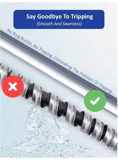 Rubik Shower Hose Pipe PVC Flex Anti Twist Heat Resistance Universal Replacement Kink and Leak Proof (1.2 Meter)  - Image 4