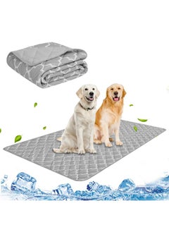 PUPTECK PUPTECK Dog Cooling Mat for Medium Large Dogs, Cooling Blanket for Kennels Crate Floor, Pets Cooling Pad, Self-Cooling Bed for Dog Cat Summer Sleeping Outside, Washable & Portable, Large 28"x40"  - Image 1