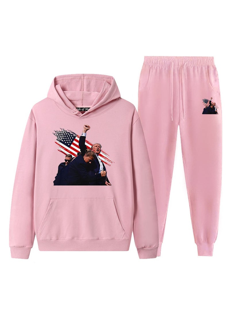 KUYING New Trump Printed Long Sleeved Sports Suit - Image 1