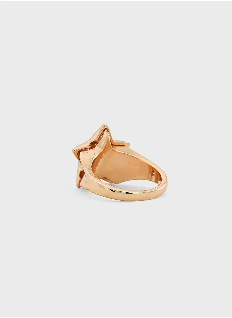 Ginger Celestial Star Ring